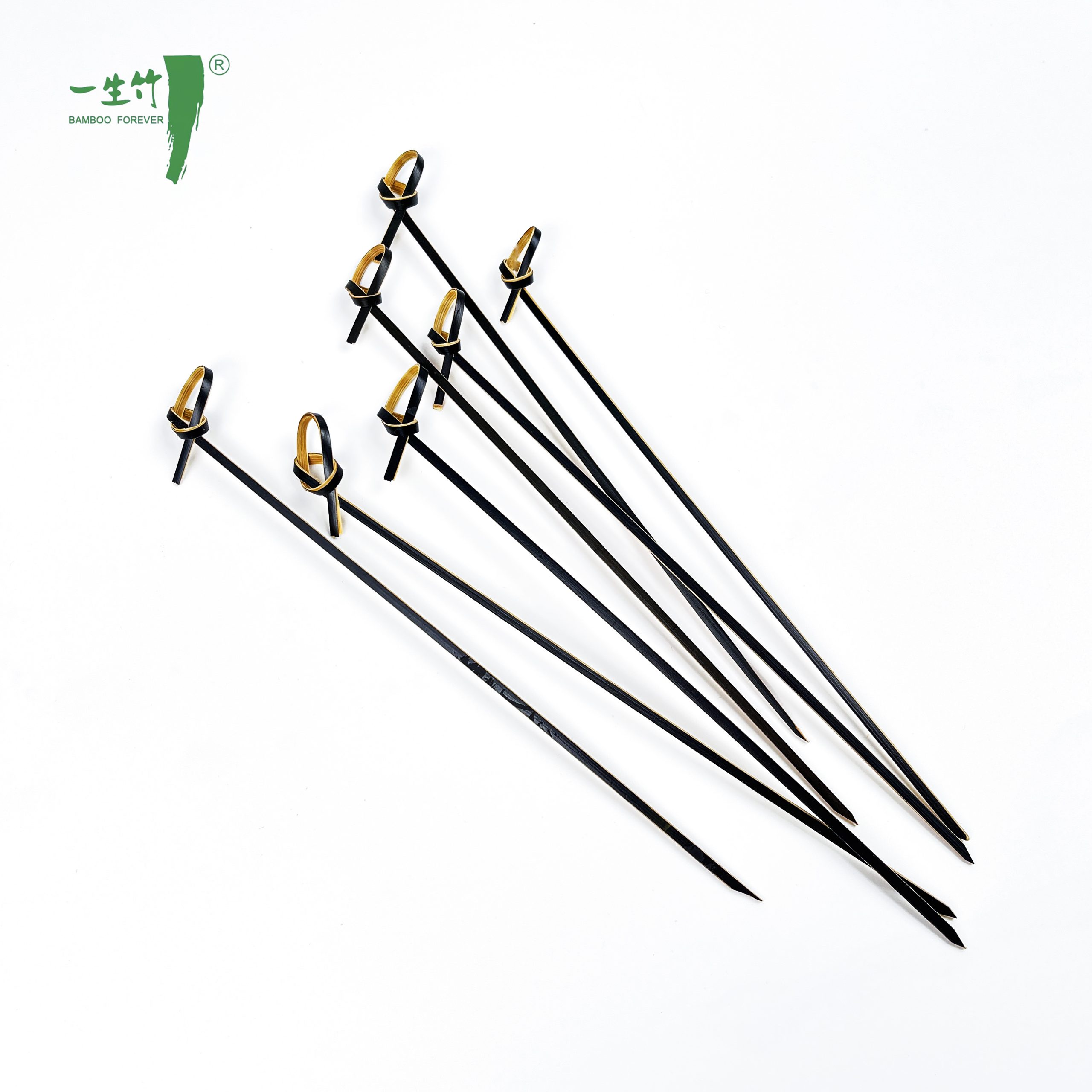 대파티 애피타이저용 친환경 일회용 죽골꽂이 스퀴어