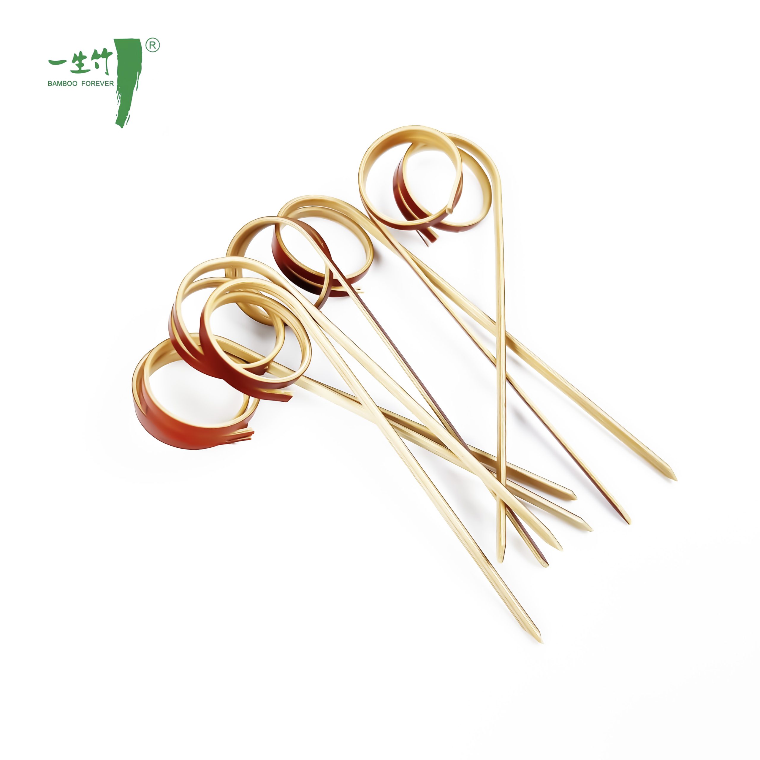 컬러가 적용된 대나무 디스플레이 픽