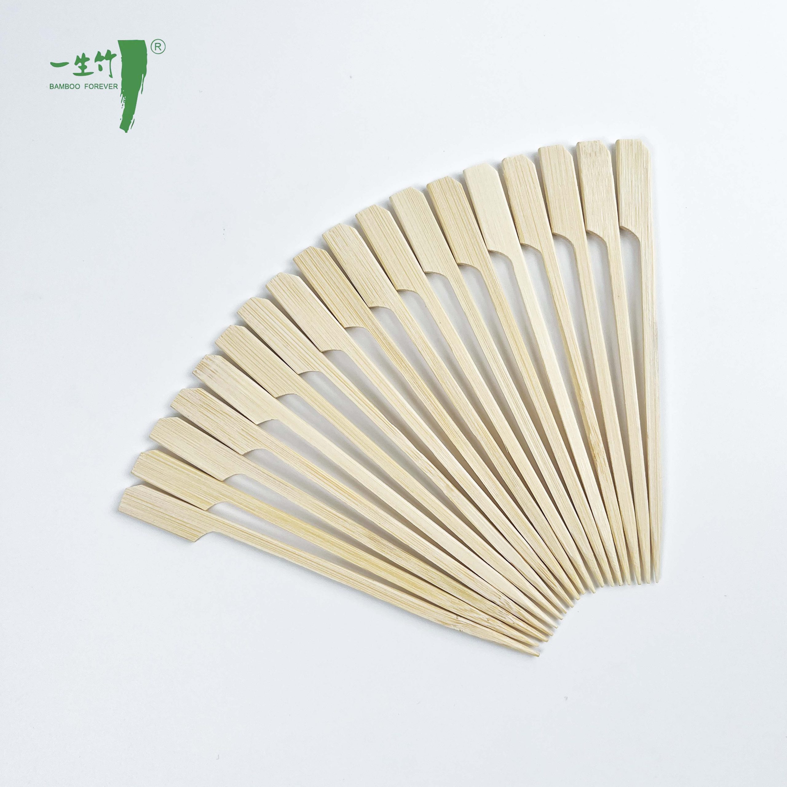 도매 맞춤형 일회용 대나무 꼬챙이 바비큐 스틱